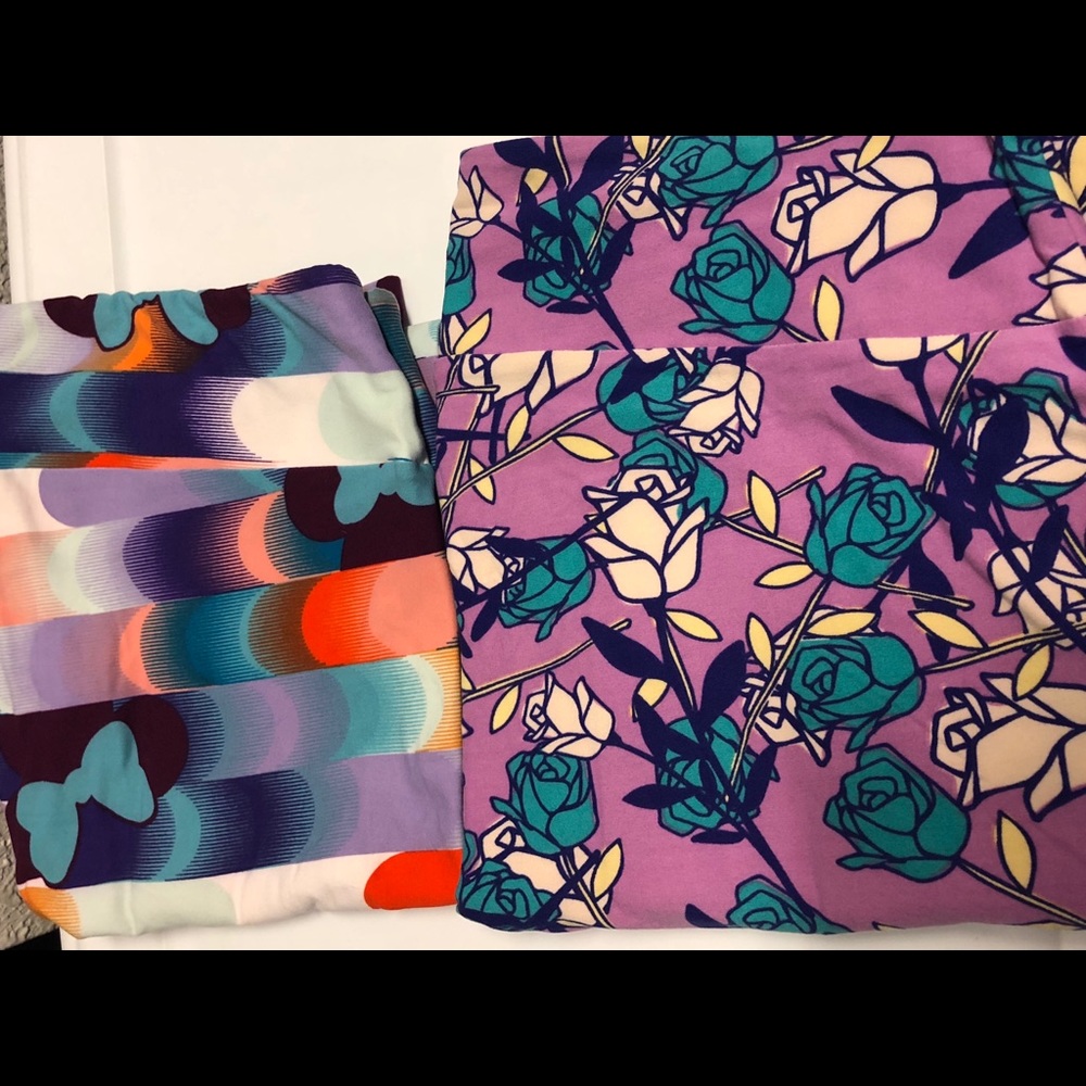 LuLaRoe 2 brand new TC2 leggings. One is Disney.
